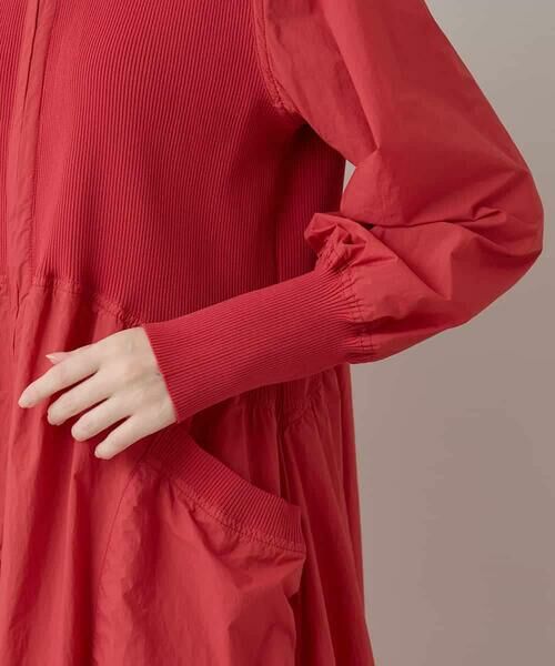 HIROKO KOSHINO / ヒロココシノ ロング・マキシ丈ワンピース | ギャザーデザインワンピース/洗える | 詳細8