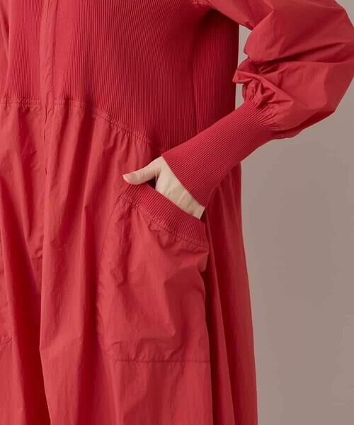 HIROKO KOSHINO / ヒロココシノ ロング・マキシ丈ワンピース | ギャザーデザインワンピース/洗える | 詳細9