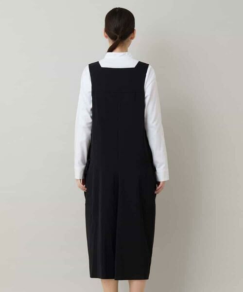 HIROKO KOSHINO / ヒロココシノ ロング・マキシ丈スカート | ドレープポケットデザインジャンパースカート/洗える | 詳細3