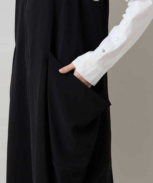 HIROKO KOSHINO / ヒロココシノ ロング・マキシ丈スカート | ドレープポケットデザインジャンパースカート/洗える | 詳細8