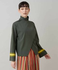 HIROKO KOSHINO / ヒロココシノ ニット・セーター | オーバーラップデザインプルオーバー/洗える