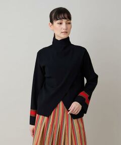 HIROKO KOSHINO / ヒロココシノ ニット・セーター | オーバーラップデザインプルオーバー/洗える