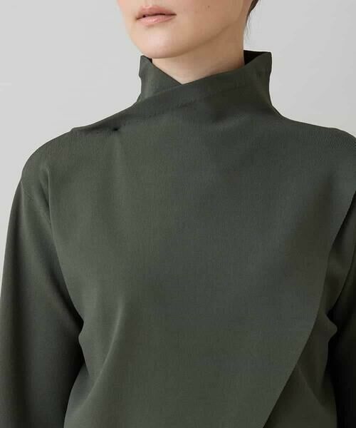 HIROKO KOSHINO / ヒロココシノ ニット・セーター | オーバーラップデザインプルオーバー/洗える | 詳細3