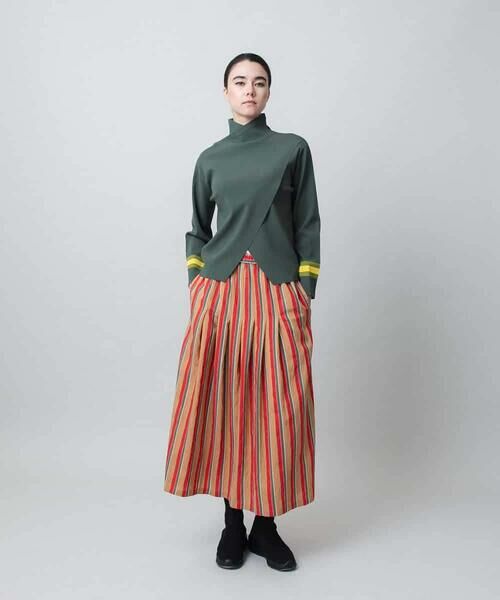 HIROKO KOSHINO / ヒロココシノ ニット・セーター | オーバーラップデザインプルオーバー/洗える | 詳細8