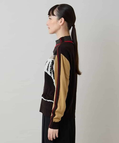 HIROKO KOSHINO / ヒロココシノ ニット・セーター | アートデザインニットプルオーバー/日本製 | 詳細1