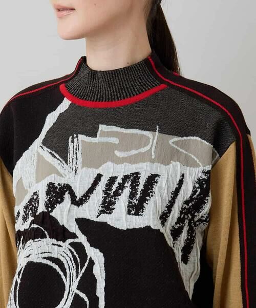 HIROKO KOSHINO / ヒロココシノ ニット・セーター | アートデザインニットプルオーバー/日本製 | 詳細3