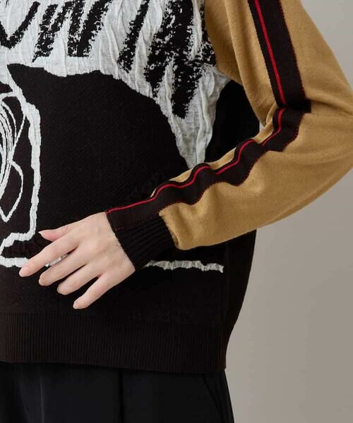 HIROKO KOSHINO / ヒロココシノ ニット・セーター | アートデザインニットプルオーバー/日本製 | 詳細5