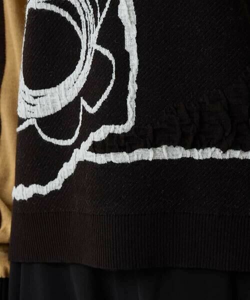 HIROKO KOSHINO / ヒロココシノ ニット・セーター | アートデザインニットプルオーバー/日本製 | 詳細7