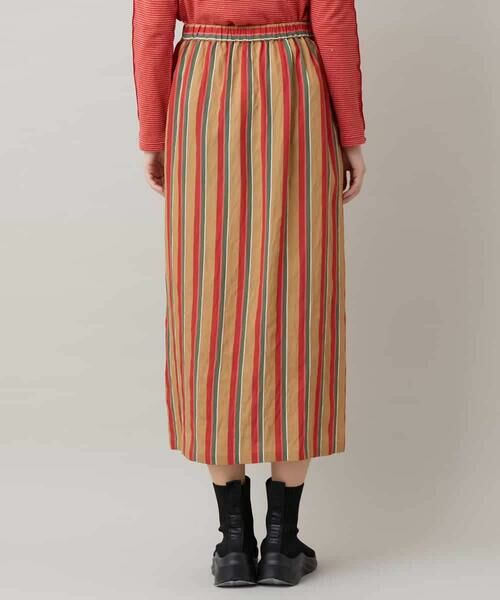 HIROKO KOSHINO / ヒロココシノ ロング・マキシ丈スカート | ストライプスデザインタックギャザースカート /洗える | 詳細2