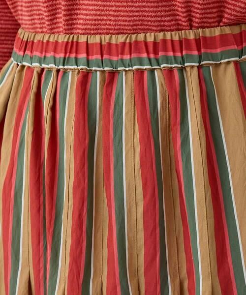 HIROKO KOSHINO / ヒロココシノ ロング・マキシ丈スカート | ストライプスデザインタックギャザースカート /洗える | 詳細3