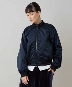 HIROKO KOSHINO / ヒロココシノ セットアップ | ヴィンテージライクナイロンスカジャン/洗える