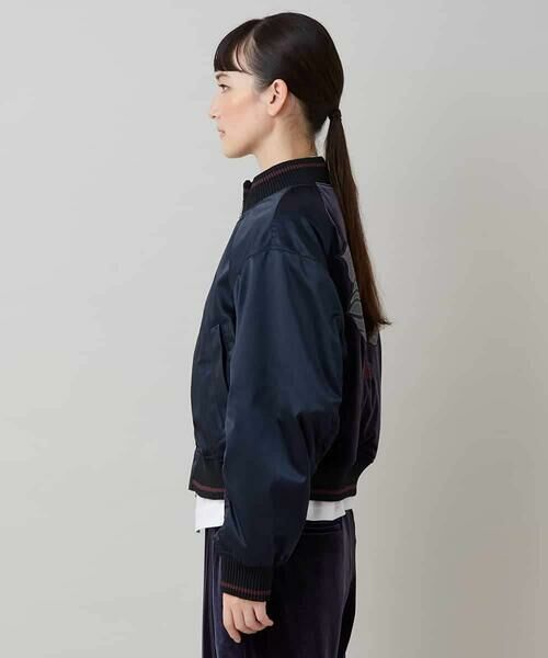 HIROKO KOSHINO / ヒロココシノ セットアップ | ヴィンテージライクナイロンスカジャン/洗える | 詳細2
