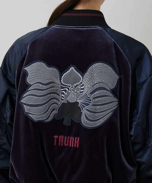 HIROKO KOSHINO / ヒロココシノ セットアップ | ヴィンテージライクナイロンスカジャン/洗える | 詳細5