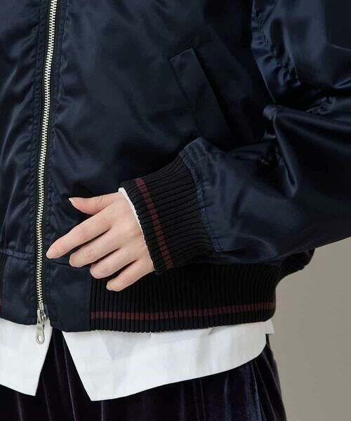 HIROKO KOSHINO / ヒロココシノ セットアップ | ヴィンテージライクナイロンスカジャン/洗える | 詳細7