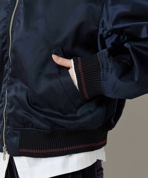HIROKO KOSHINO / ヒロココシノ セットアップ | ヴィンテージライクナイロンスカジャン/洗える | 詳細8