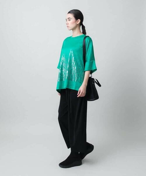 HIROKO KOSHINO / ヒロココシノ カットソー | グリッターロゴカットソー/日本製/洗える | 詳細10