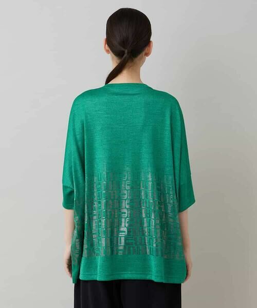 HIROKO KOSHINO / ヒロココシノ カットソー | グリッターロゴカットソー/日本製/洗える | 詳細2