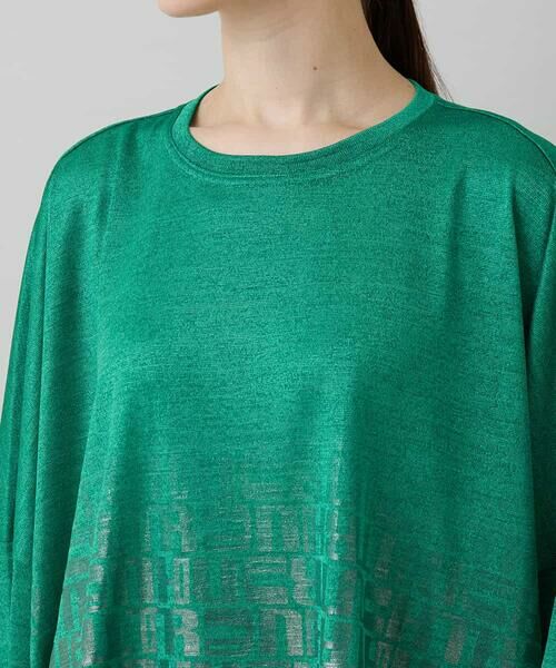 HIROKO KOSHINO / ヒロココシノ カットソー | グリッターロゴカットソー/日本製/洗える | 詳細3