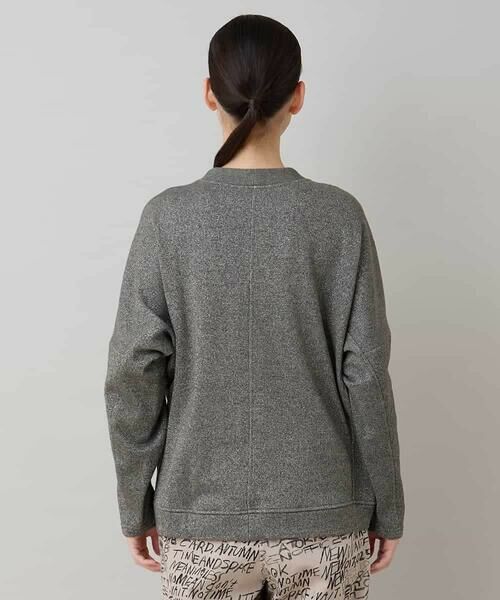 HIROKO KOSHINO / ヒロココシノ スウェット | グリッター裏毛プルオーバー/日本製/洗える | 詳細2