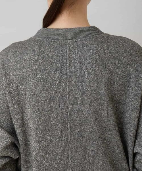 HIROKO KOSHINO / ヒロココシノ スウェット | グリッター裏毛プルオーバー/日本製/洗える | 詳細4