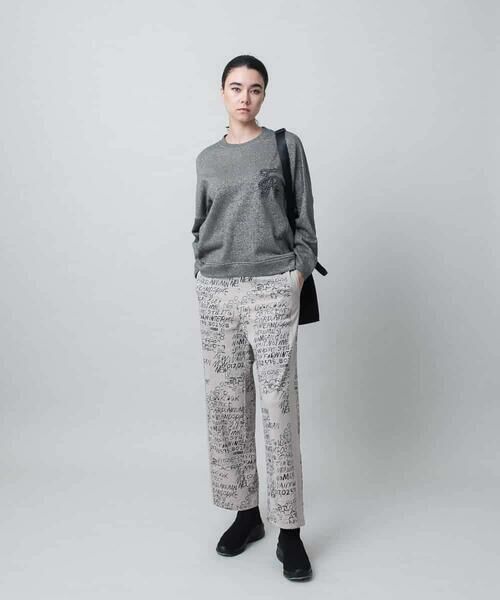 HIROKO KOSHINO / ヒロココシノ スウェット | グリッター裏毛プルオーバー/日本製/洗える | 詳細9