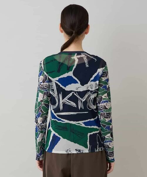 HIROKO KOSHINO / ヒロココシノ カットソー | アートプリントチュールカットソー/日本製/洗える | 詳細2