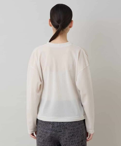 HIROKO KOSHINO / ヒロココシノ カットソー | ケーブル編柄エンボスデザインプルオーバー/洗える | 詳細2