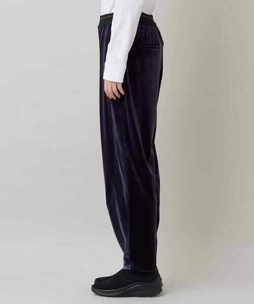 HIROKO KOSHINO / ヒロココシノ チノ・ワークパンツ | ラウンドシルエットベロアパンツ/洗える | 詳細4