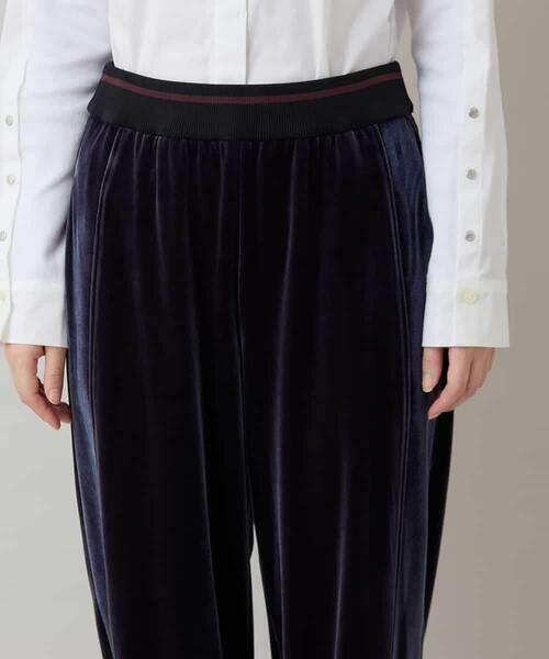 HIROKO KOSHINO / ヒロココシノ チノ・ワークパンツ | ラウンドシルエットベロアパンツ/洗える | 詳細6