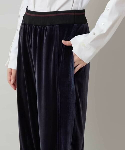 HIROKO KOSHINO / ヒロココシノ チノ・ワークパンツ | ラウンドシルエットベロアパンツ/洗える | 詳細7