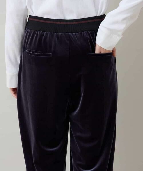 HIROKO KOSHINO / ヒロココシノ チノ・ワークパンツ | ラウンドシルエットベロアパンツ/洗える | 詳細9