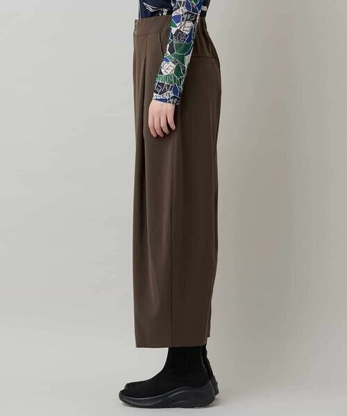 HIROKO KOSHINO / ヒロココシノ その他パンツ | タックドレープセミワイドパンツ/洗える | 詳細1