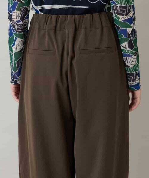 HIROKO KOSHINO / ヒロココシノ その他パンツ | タックドレープセミワイドパンツ/洗える | 詳細5