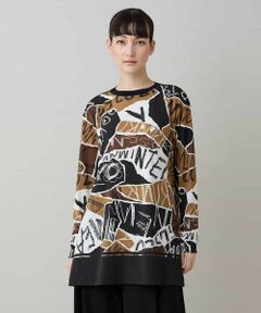 HIROKO KOSHINO / ヒロココシノ チュニック | アートプリントチュニックプルオーバー/日本製/洗える