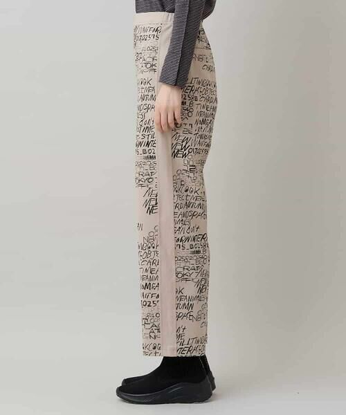 HIROKO KOSHINO / ヒロココシノ チノ・ワークパンツ | ロゴデザインイージーパンツ/洗える | 詳細1