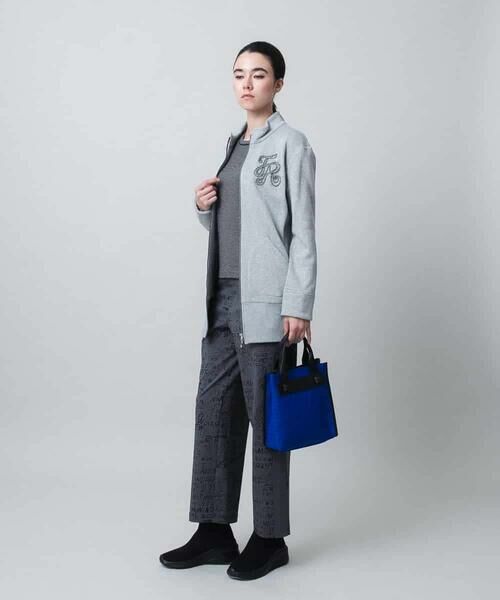 HIROKO KOSHINO / ヒロココシノ チノ・ワークパンツ | ロゴデザインイージーパンツ/洗える | 詳細10