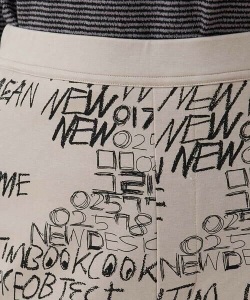 HIROKO KOSHINO / ヒロココシノ チノ・ワークパンツ | ロゴデザインイージーパンツ/洗える | 詳細3