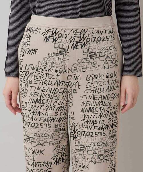 HIROKO KOSHINO / ヒロココシノ チノ・ワークパンツ | ロゴデザインイージーパンツ/洗える | 詳細4