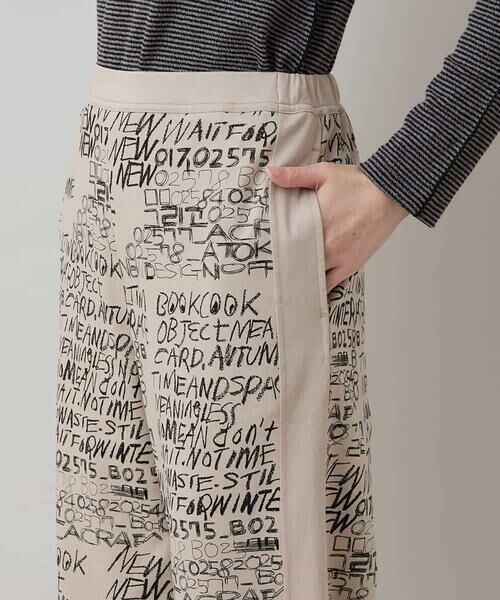 HIROKO KOSHINO / ヒロココシノ チノ・ワークパンツ | ロゴデザインイージーパンツ/洗える | 詳細5