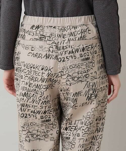 HIROKO KOSHINO / ヒロココシノ チノ・ワークパンツ | ロゴデザインイージーパンツ/洗える | 詳細6