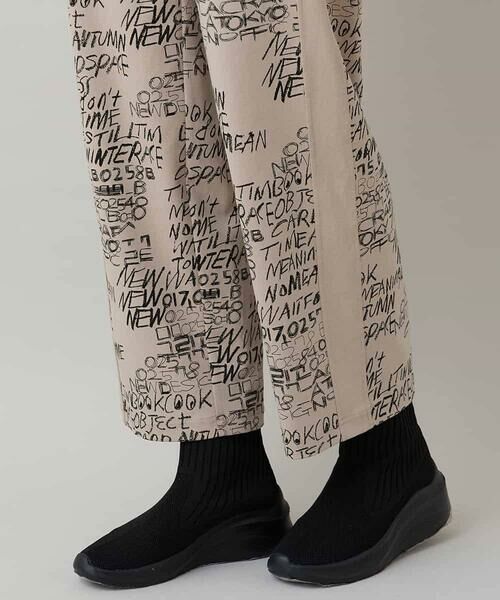 HIROKO KOSHINO / ヒロココシノ チノ・ワークパンツ | ロゴデザインイージーパンツ/洗える | 詳細7