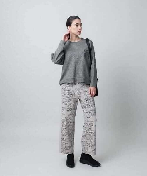 HIROKO KOSHINO / ヒロココシノ チノ・ワークパンツ | ロゴデザインイージーパンツ/洗える | 詳細8