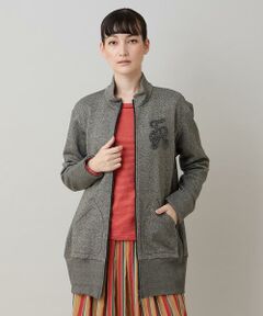 HIROKO KOSHINO / ヒロココシノ パーカー | グリッター裏毛パーカー/日本製/洗える