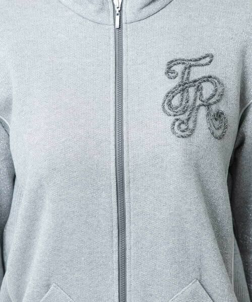 HIROKO KOSHINO / ヒロココシノ パーカー | グリッター裏毛パーカー/日本製/洗える | 詳細2