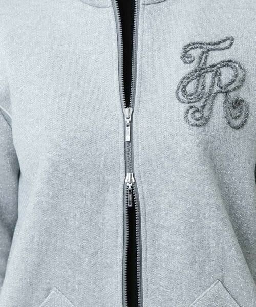 HIROKO KOSHINO / ヒロココシノ パーカー | グリッター裏毛パーカー/日本製/洗える | 詳細3