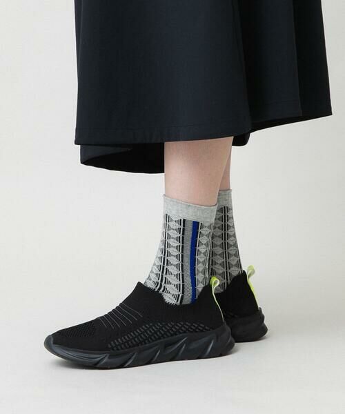 HIROKO KOSHINO / ヒロココシノ その他小物 | ジオメトリックジャカードソックス/日本製/洗濯機で洗える | 詳細1