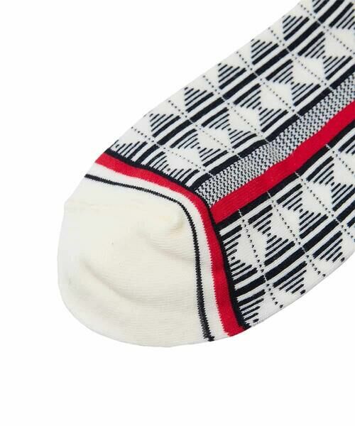 HIROKO KOSHINO / ヒロココシノ その他小物 | ジオメトリックジャカードソックス/日本製/洗濯機で洗える | 詳細4