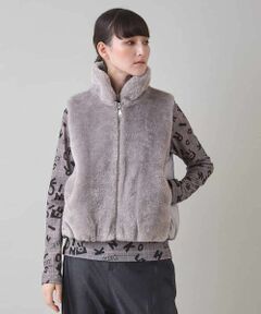 HIROKO KOSHINO / ヒロココシノ ダウンジャケット・ベスト | フェイクファー中綿ベスト