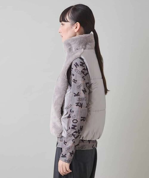 HIROKO KOSHINO / ヒロココシノ ダウンジャケット・ベスト | フェイクファー中綿ベスト | 詳細2