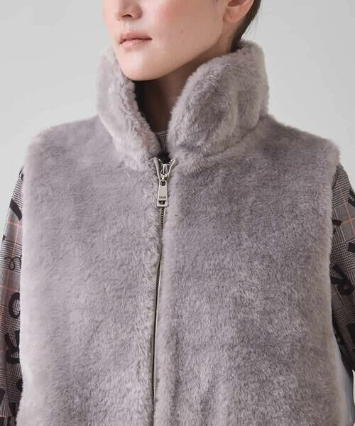 HIROKO KOSHINO / ヒロココシノ ダウンジャケット・ベスト | フェイクファー中綿ベスト | 詳細4